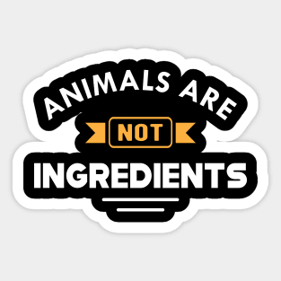 Vegetarian - Animal are not ingredients Sticker